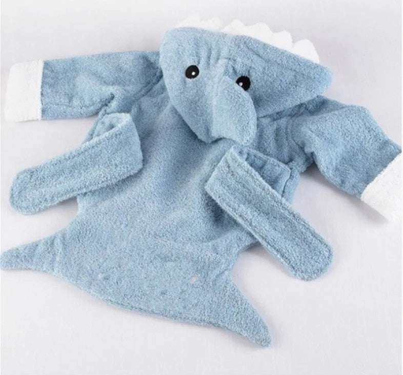 Cartoon Cute Animal Modeling Baby Bath Towels Baby Bathrobes Cotton Children's Bathrobes Baby Hooded - Minihomy