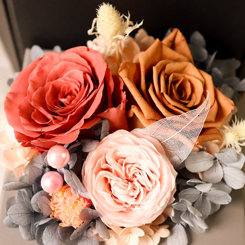 Mother's Day Gift Box - Roses, Carnations, and Austin Flowers - Minihomy