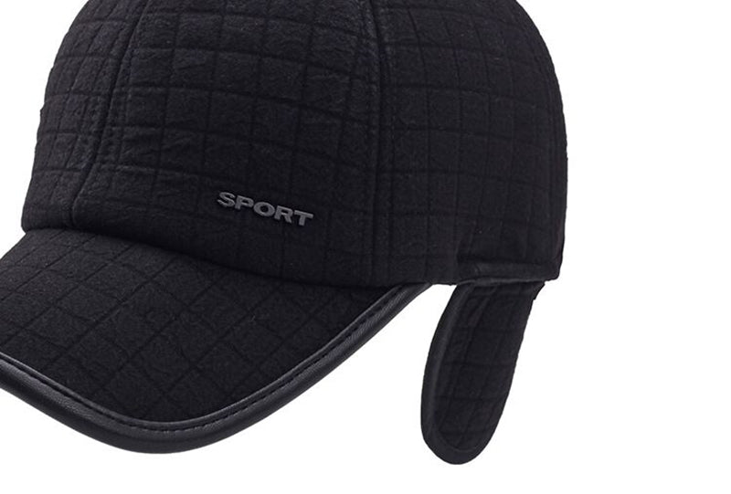 Men's Winter Ear Protection Thickened Warm Baseball Cap - Minihomy