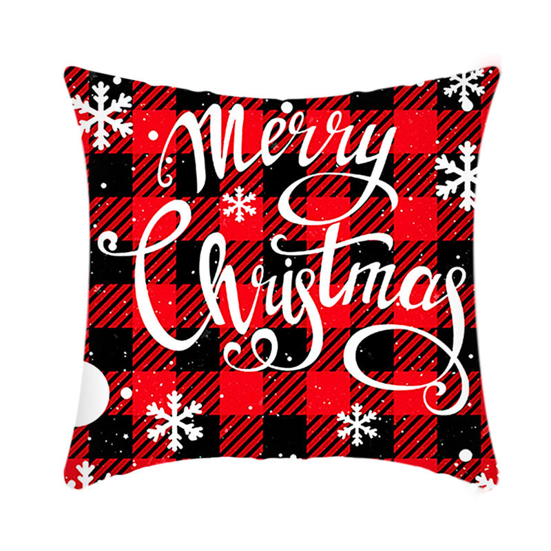 Merry Christmas Cushion Cover Sofa Pillow Cover Home Decor Pillowcase Christmas Decoration - Minihomy