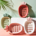 Radish Large Plastic Drain Soap Dish With Lid