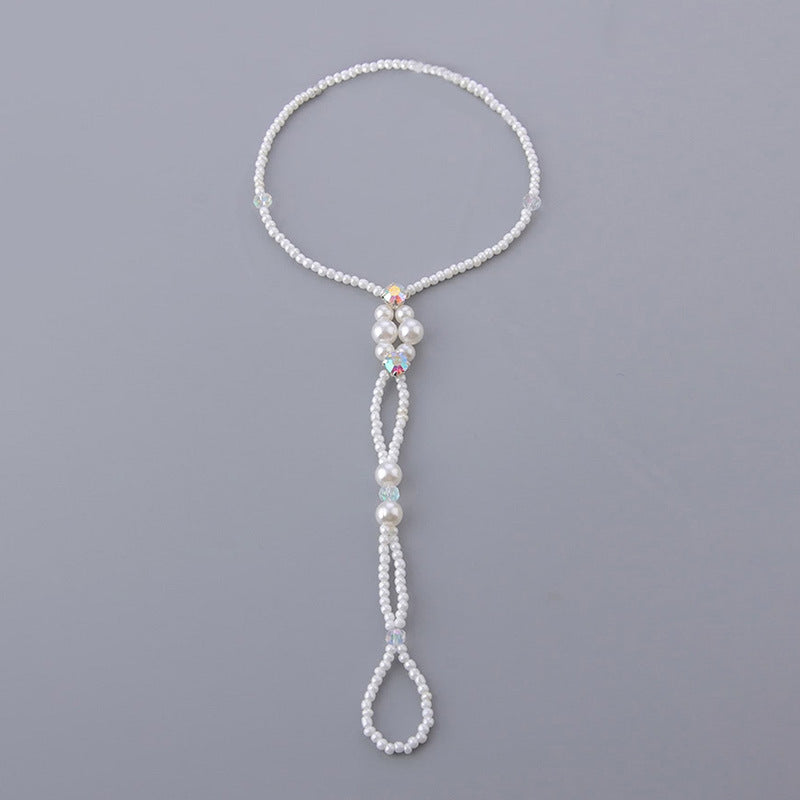 Niche Design Beach Pearl Stretch Anklet - Minihomy