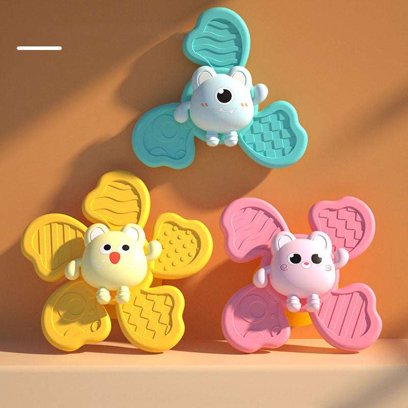 Baby Bath Spinning Top Toy Safe Interesting Baby Bath Toys Animal Hand Spinner Toys With Suction Cups Spin Toy - Minihomy