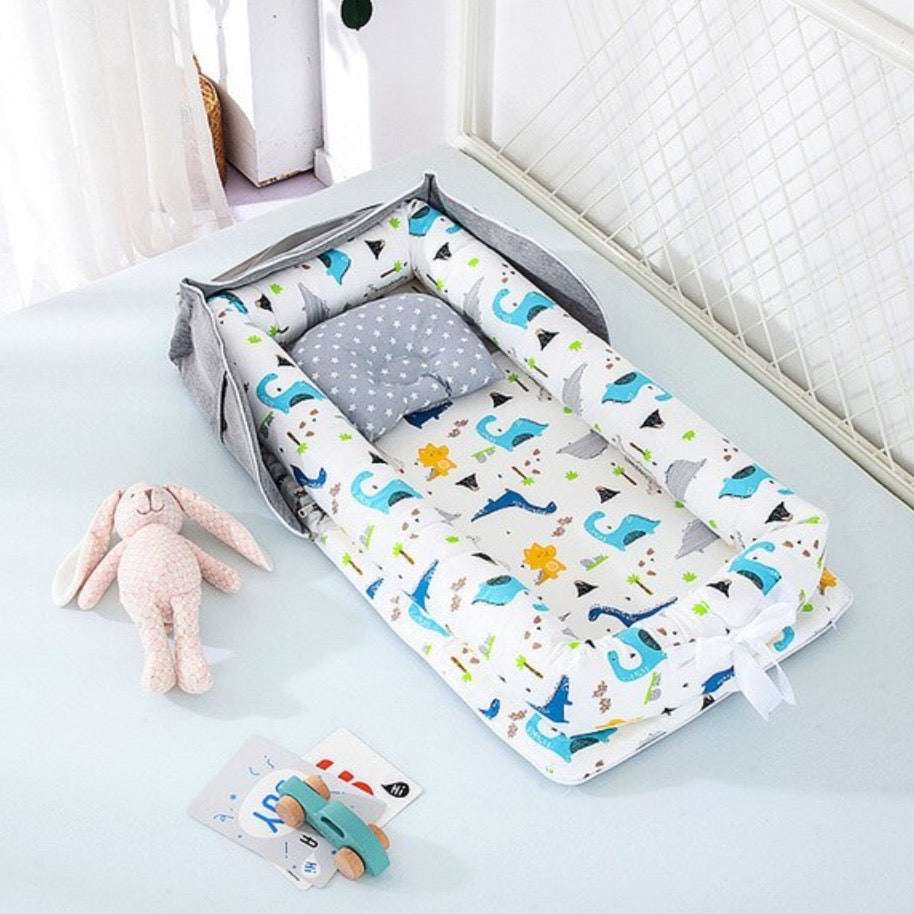 Cotton Portable Foldable Baby Bed - Breathable & Flexible - Multi-functional - Minihomy