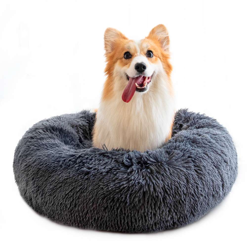 Dog Beds For Small Dogs Round Plush Cat Litter Kennel Pet Nest Mat Puppy Beds - Minihomy