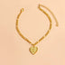 Initial Letter Anklet Gold Color Heart Pendant Foot Bracelets Women - Minihomy