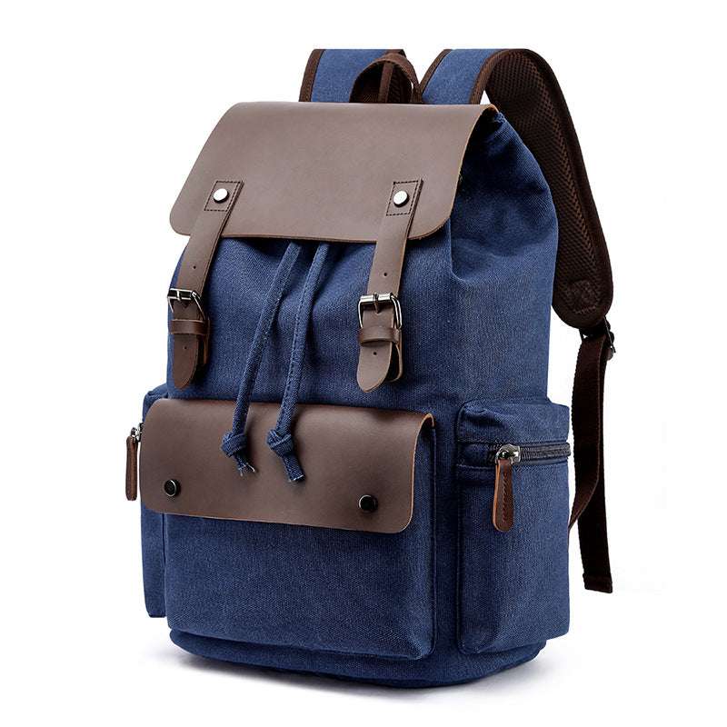 Men's Canvas Casual Backpack Laptop Bag - Minihomy