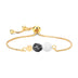 14K Gold Plated Color Preserving Box Chain Tiger Eye Volcanic Stone Yoga Bracelet - Minihomy