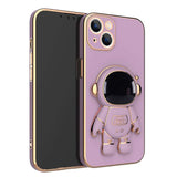 3D Astronaut Phone Case Anti-Drop Electroplating Bracket - Minihomy