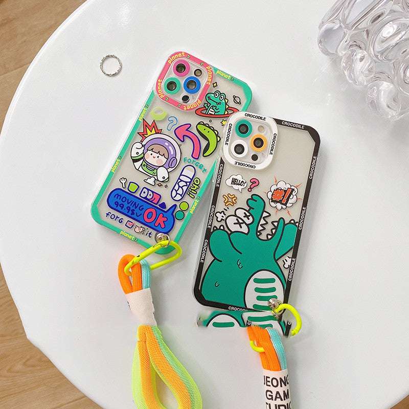 Cute Graffiti label tide Crocodile Case for iphone - Minihomy