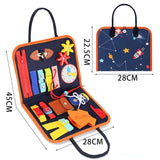 Children's Busy Board Dressing And Buttoning Learning Baby Early Education Learning Toy - Minihomy