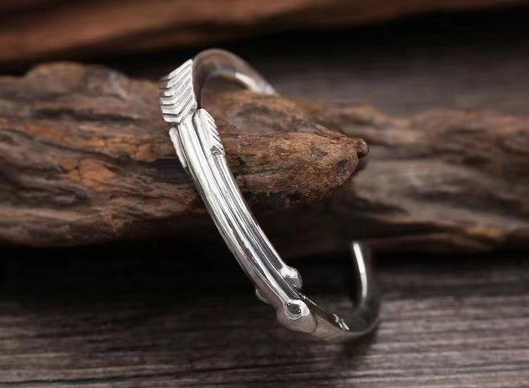 Silver Bracelet Men's Simple Hip Hop Retro Personality