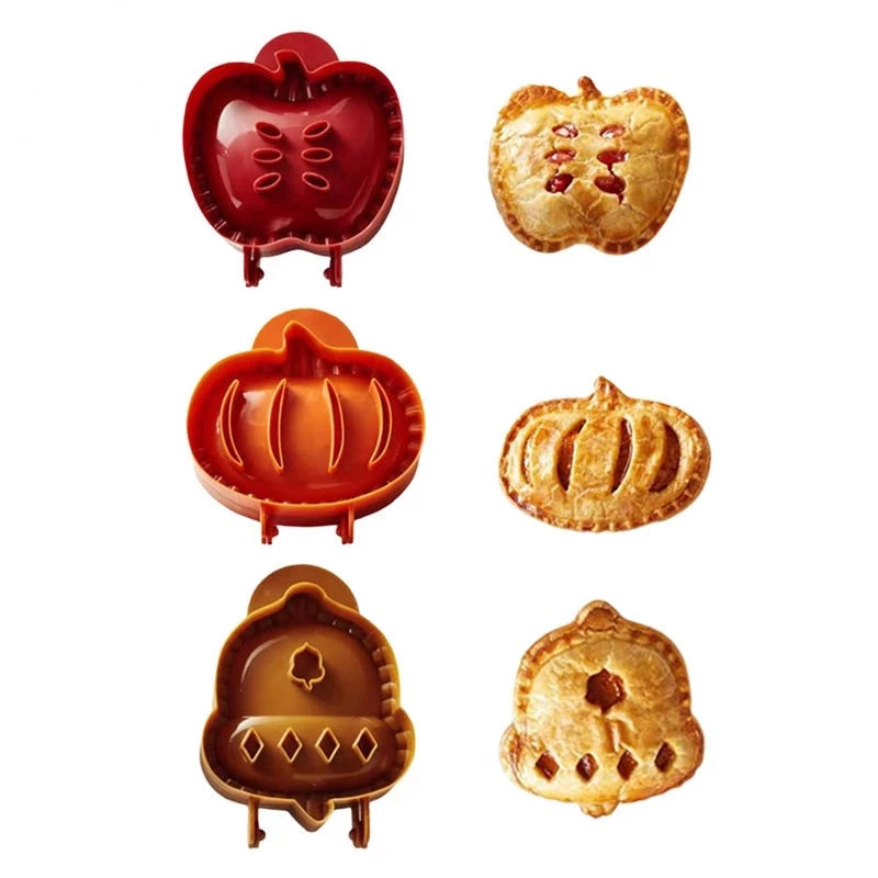 Fall Hand Pie Molds Set Of 3 Christmas Baking Kitchen Tools - Minihomy