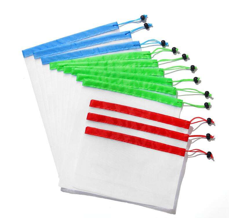 Fruit and vegetable multi-functional splicing beam mouth mesh bag suit combination - Minihomy