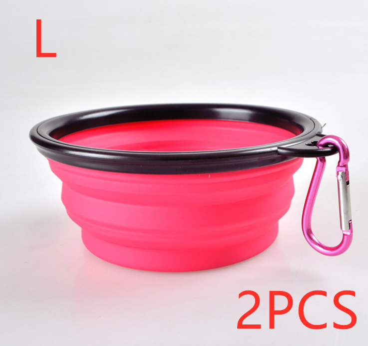 Folded Silicone Pet Dog Bowl - Minihomy