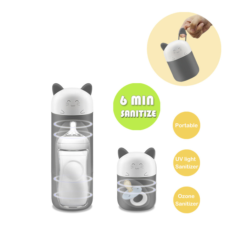 Portable Ultraviolet Rays UV Ozone Nipple Disinfection Sterilizer Rechargeable Baby Feeding Bottle - Minihomy