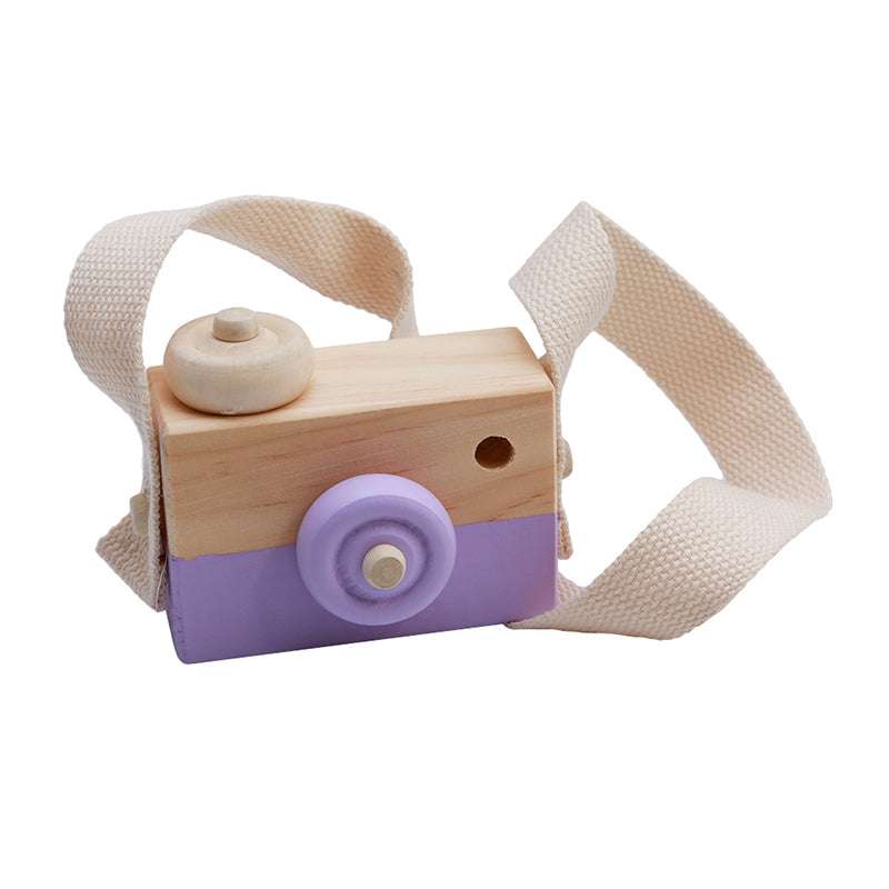 Cute Wooden Camera Toys Baby Kid Hanging Photography Prop Decoration Educational Outdoor Activity Toy Children's Day Happy Gift - Minihomy