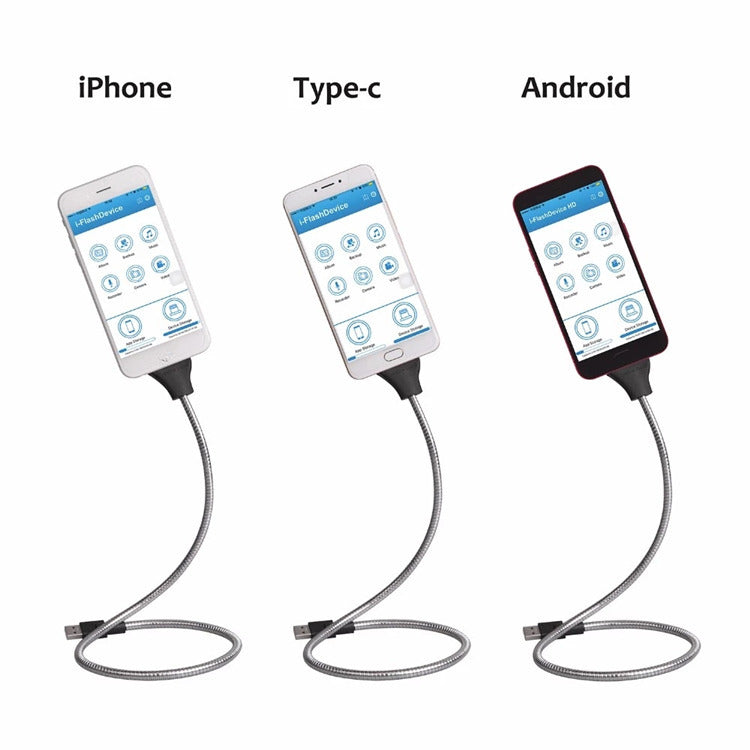 Palm off metal iphone 6 6S data line car bracket charging line - Minihomy