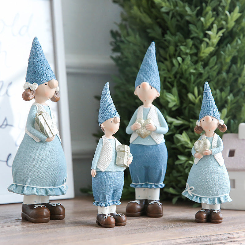 Cute doll Resin handicraft miniatures image Crafts miniature figurines - Minihomy