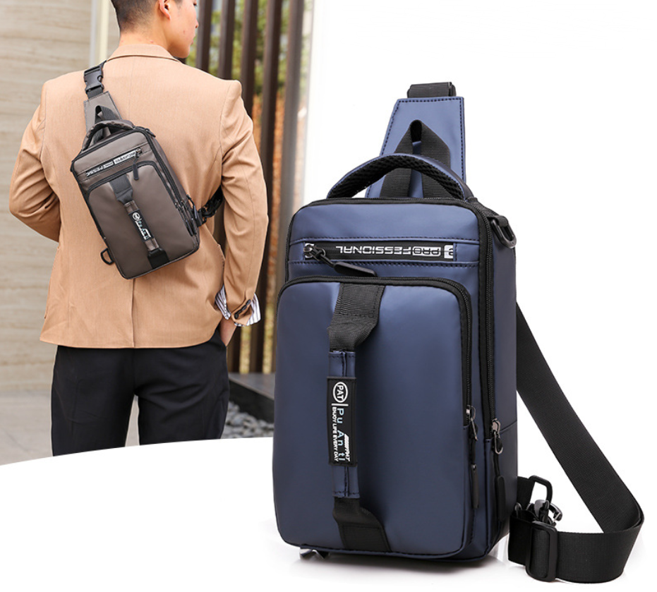 Chest bag casual outdoor messenger bag - Minihomy