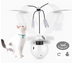 Three in one robot tumbler laser cat toy - Minihomy