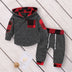 Multicolor Embroidery Plaid Plush Hoodie Suit - Minihomy