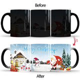 Merry Christmas Magic Mug Temperature Color Changing Mugs Heat Sensitive Cup Coffee Tea Milk Mug Novelty Gifts for Kids - Minihomy