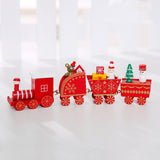 Wooden Christmas Train Decorations