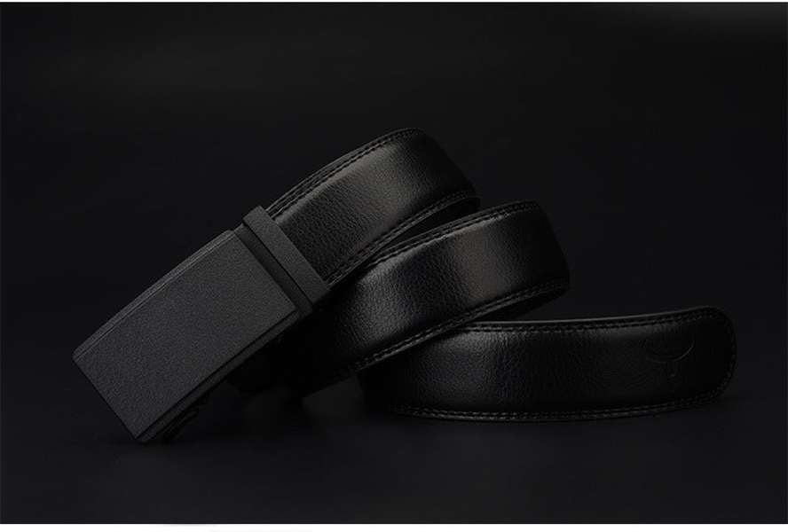 Automatic Buckle Two-layer Cowhide Belt Men - Minihomy