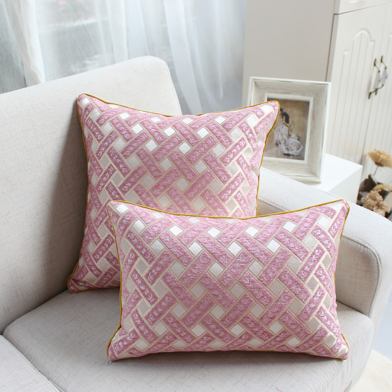 Chenille jacquard throw pillow - Minihomy