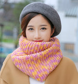 Warm thick solid color ladies scarf