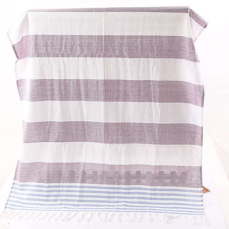 Cotton striped beach towel - Minihomy