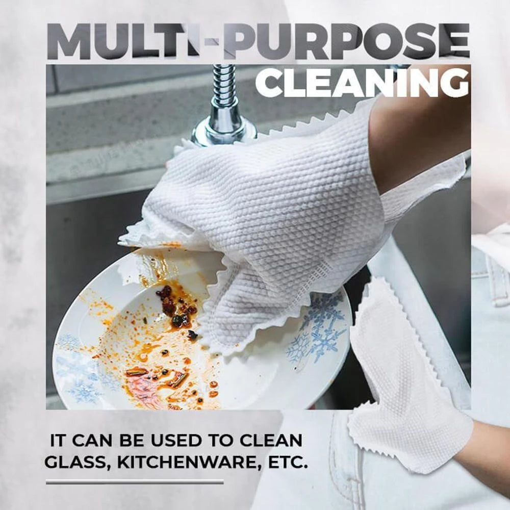 Disposable Non-woven Cleaning Gloves With Teeth Electrostatic Dust Removal Gloves - Minihomy