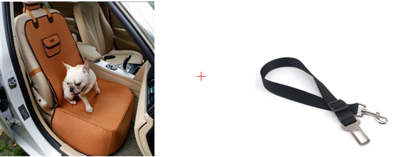 Retro Dual-purpose Pet Car Mat Front Seat Cushion