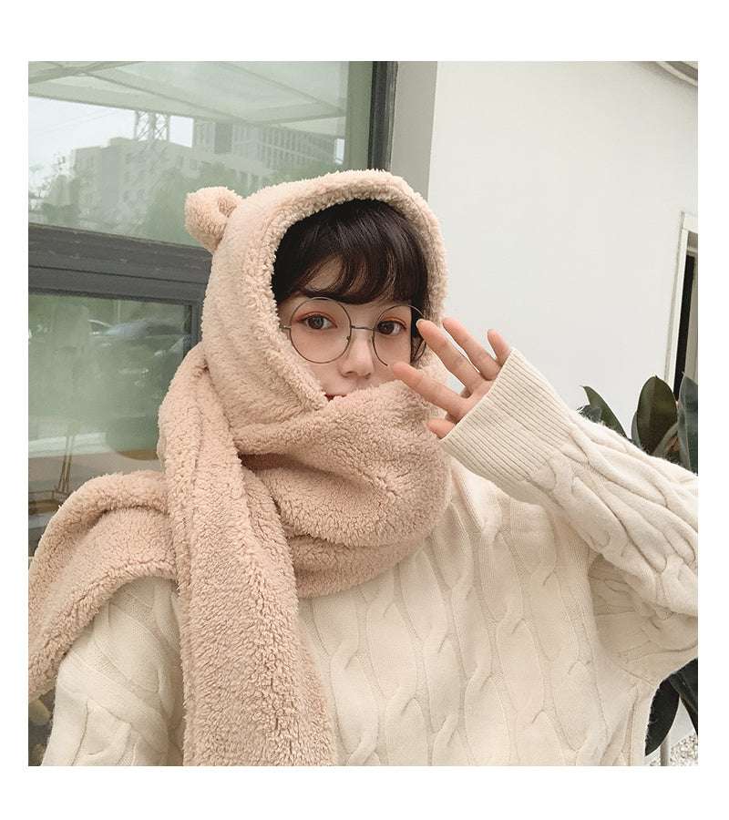 Bear Ears Scarf Hat - Minihomy