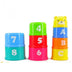 9Pcs/set Excellent Baby Children Kids Educational Toy building block Figures Letters Folding Cup Pagoda Gift - Minihomy