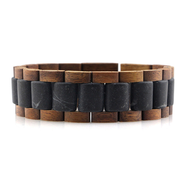 Vintage Stone Wood Bracelet