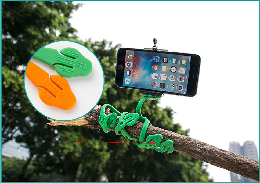 Compatible with Apple, Tripod phone holder - Minihomy