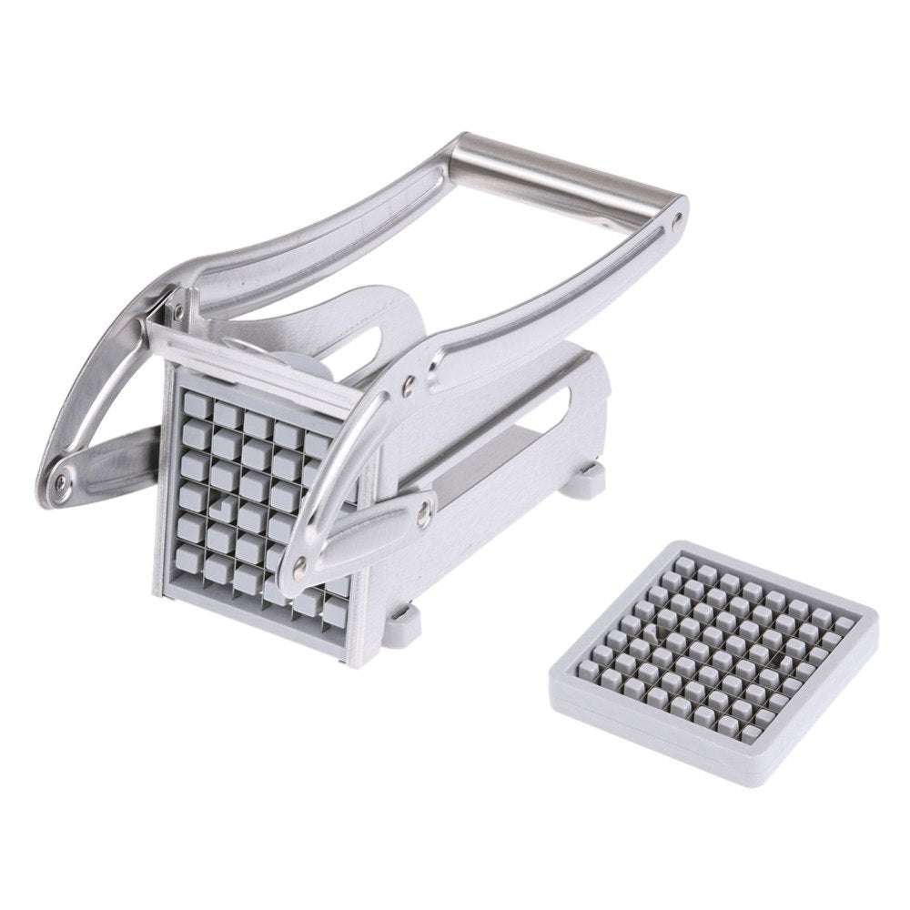 kitchen gadgets 2 Blades Potato Cutter Chopper Stainless French Fries Slicer for kitchen cortador de vegetales Home Kitchen Tool - Minihomy