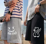 Summer Shorts Men's Korean Trend Loose Hong Kong Style Straight Sports Pants