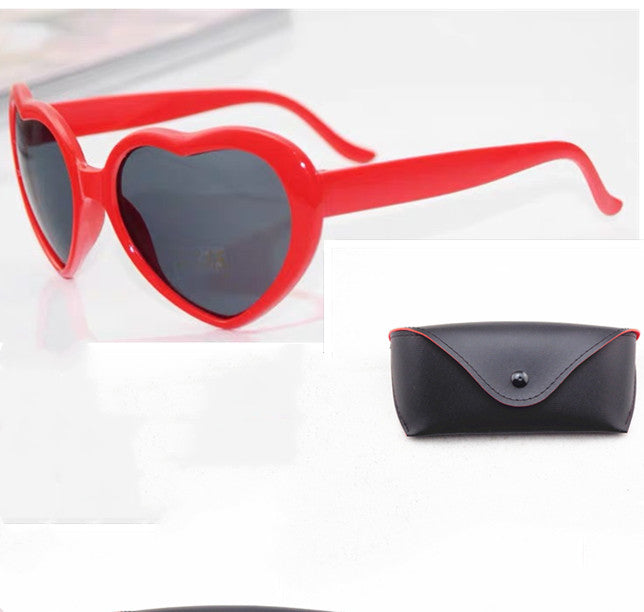 Heart-shaped Lights Become Love Special Effects Glasses Sunglasses - Minihomy