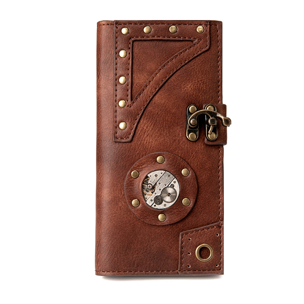 Steampunk ladies long wallet