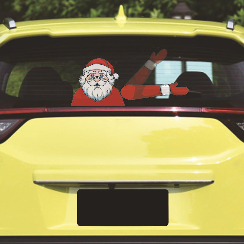 Santa Wiper Car Sticker without Straps