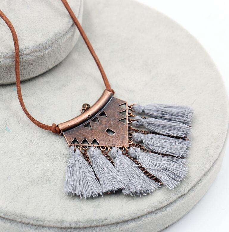 Fringed Hollow Sweater Chain - Minihomy