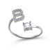 Adjustable 26 Initial Letter Ring Fashion Jewelry For Women - Minihomy