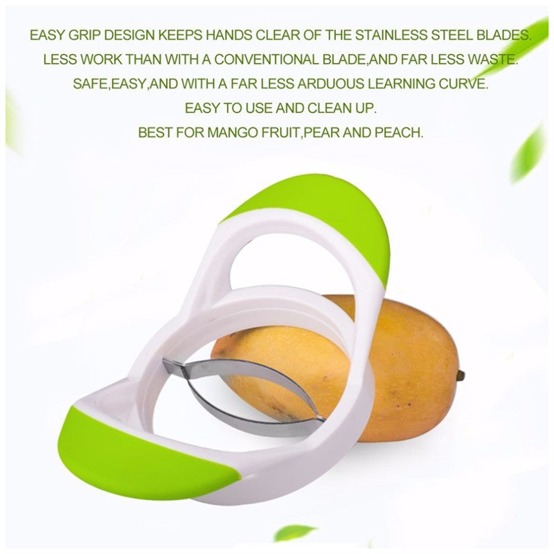 Portable Fruit Mango Slicer Splitter Cutter Peach Pitter Corer Tools Comfortable Grip Design Craft Kitchen Tool - Minihomy