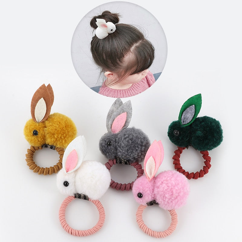 Hair ball rabbit hair ring - Minihomy