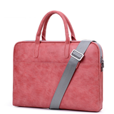 Faux Leather Laptop Bag For Women - Minihomy