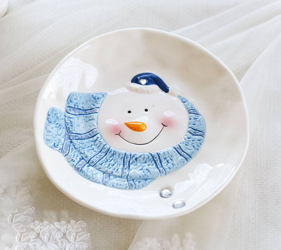 Christmas Ceramic Ornaments and Snowman Tableware - Minihomy