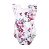 Floral Romper Girls Baby White Floral Baby Lace Embroidered One Piece - Minihomy